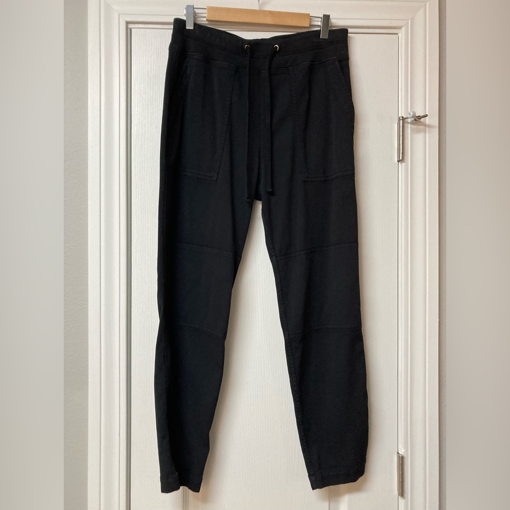James Perse Black Soft Drape Utility Pants